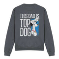 Light Graphite - Front - 101 Dalmatians Unisex Adult This Dad Is Top Dog Sweatshirt