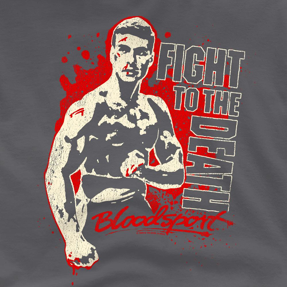 Charcoal - Side - Bloodsport Unisex Adult To The Death T-Shirt