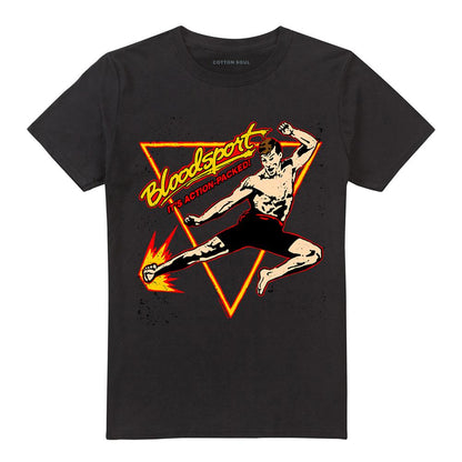 Black - Front - Bloodsport Unisex Adult Action Packed T-Shirt
