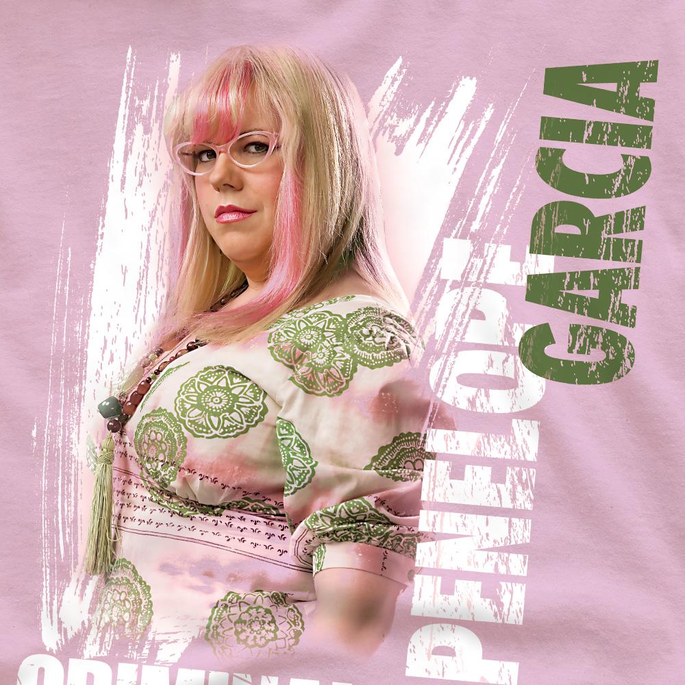 Pink - Side - Criminal Minds Unisex Adult Penelope Garcia T-Shirt