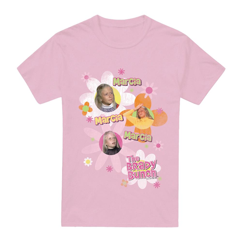 Pink - Front - The Brady Bunch Unisex Adult Marcia T-Shirt
