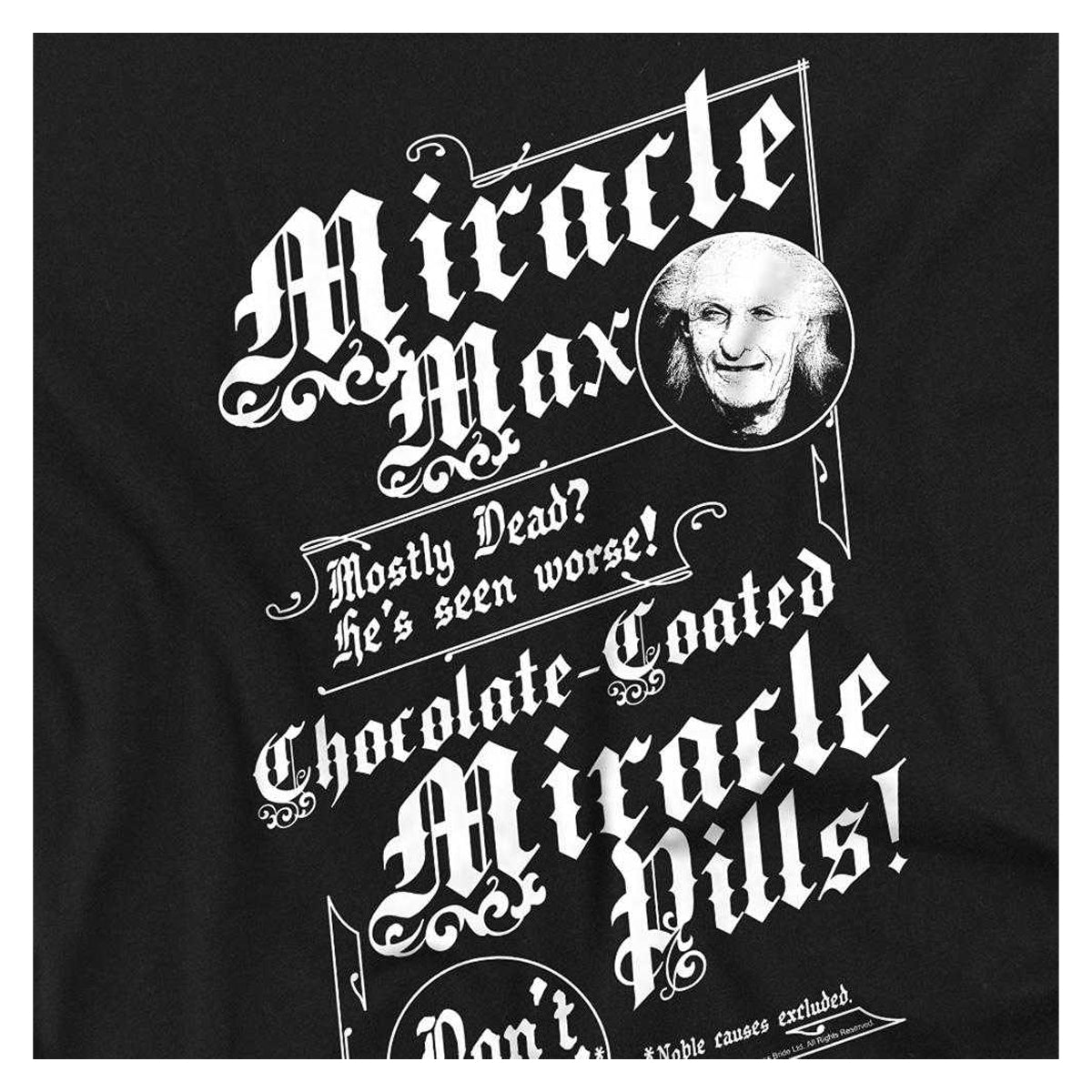 Black - Side - The Princess Bride Unisex Adult Miracle Max T-Shirt