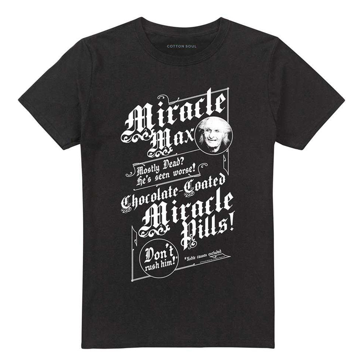Black - Front - The Princess Bride Unisex Adult Miracle Max T-Shirt