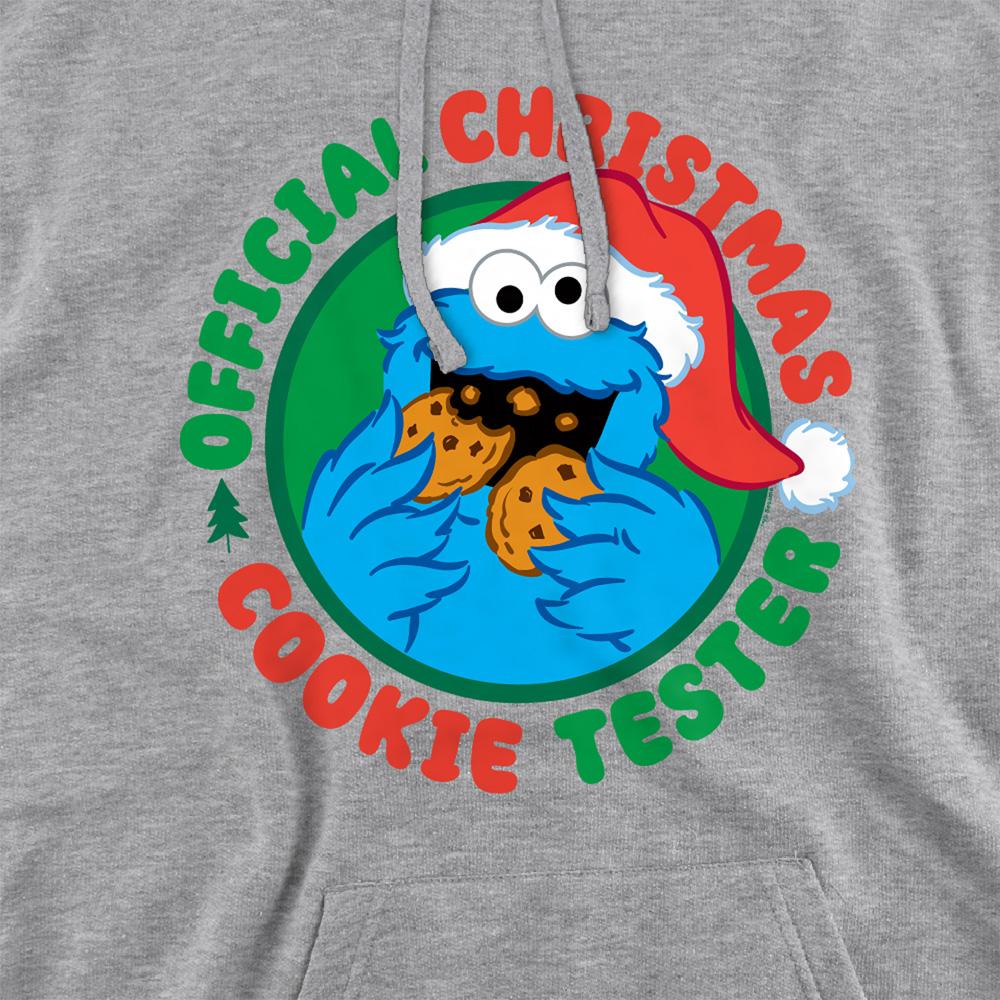 Athletic Heather - Side - Sesame Street Unisex Adult Official Cookie Tester Heather Christmas Hoodie