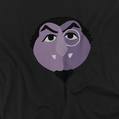Black - Side - Sesame Street Unisex Adult Count von Count T-Shirt