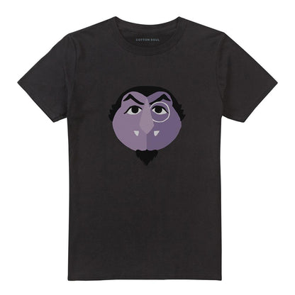 Black - Front - Sesame Street Unisex Adult Count von Count T-Shirt