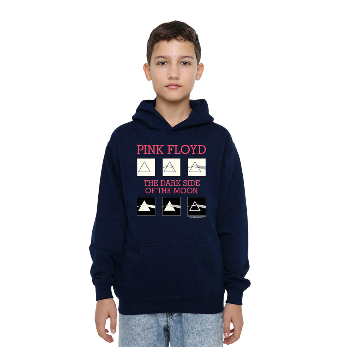 Navy - Lifestyle - Pink Floyd Childrens-Kids The Dark Side Of The Moon Album Hoodie