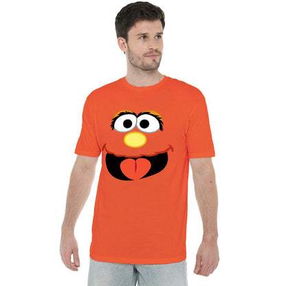 Orange - Lifestyle - Sesame Street Unisex Adult Murray Face T-Shirt
