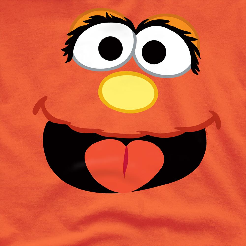 Orange - Side - Sesame Street Unisex Adult Murray Face T-Shirt