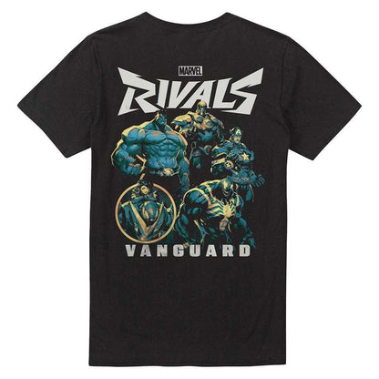 Black - Back - Marvel Rivals Unisex Adult Vanguard Back Print T-Shirt