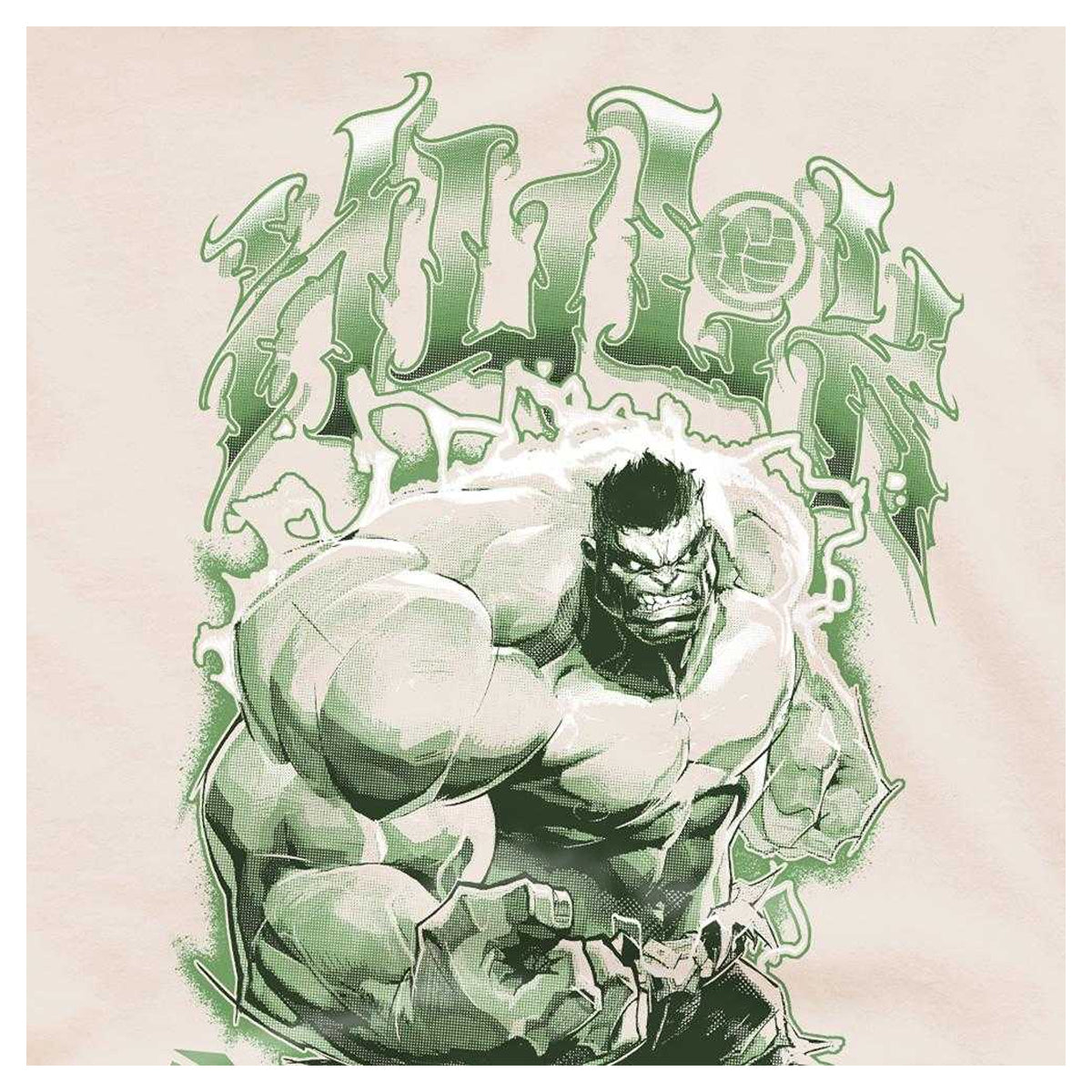 Natural - Side - Marvel Rivals Unisex Adult Vanguard Hulk Monster T-Shirt