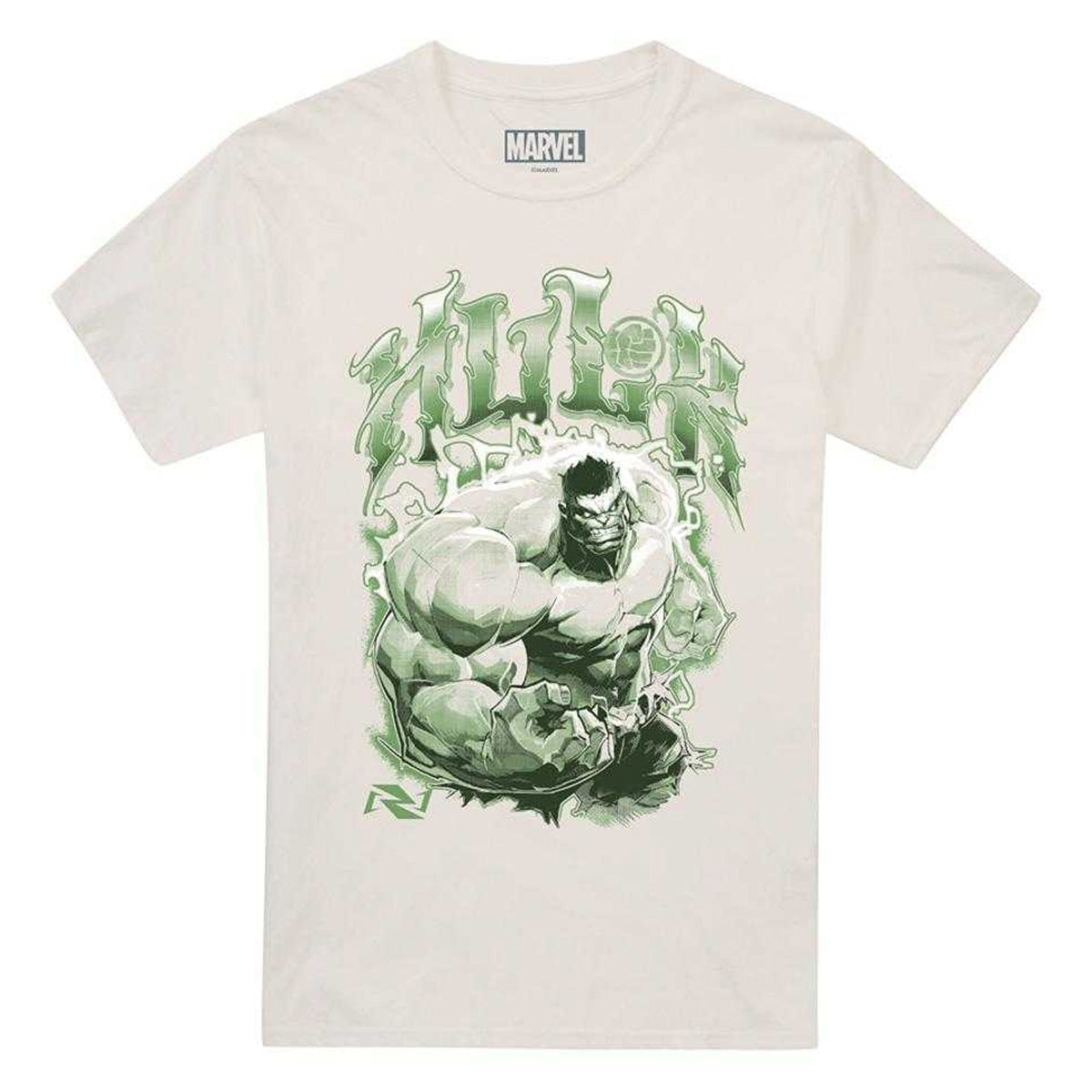 Natural - Front - Marvel Rivals Unisex Adult Vanguard Hulk Monster T-Shirt