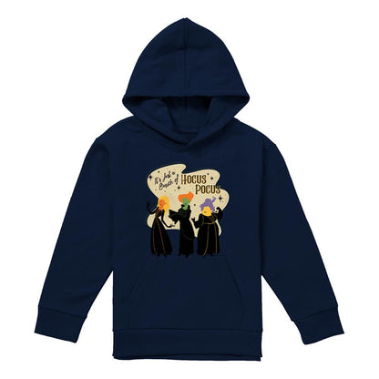 Navy - Front - Disney Childrens-Kids It´s Just A Bunch Of Hocus Pocus Sanderson Sisters Hoodie