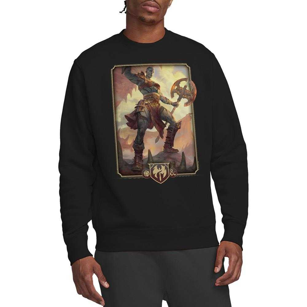 Black - Lifestyle - Dungeons & Dragons Unisex Adult 2024 Barbarian Key Art Sweatshirt