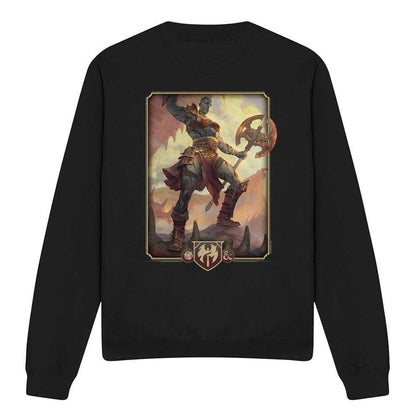 Black - Front - Dungeons & Dragons Unisex Adult 2024 Barbarian Key Art Sweatshirt