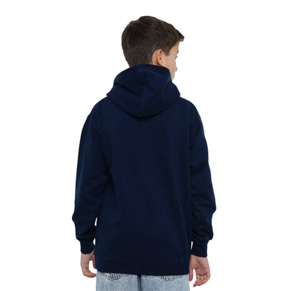 Navy - Pack Shot - Spider-Man Childrens-Kids Santa Hat Pull Over Hoodie