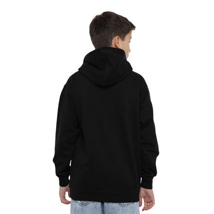 Black - Pack Shot - Spider-Man Childrens-Kids Santa Hat Pull Over Hoodie