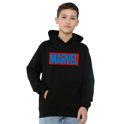 Black - Lifestyle - Spider-Man Childrens-Kids Brick Logo Hoodie