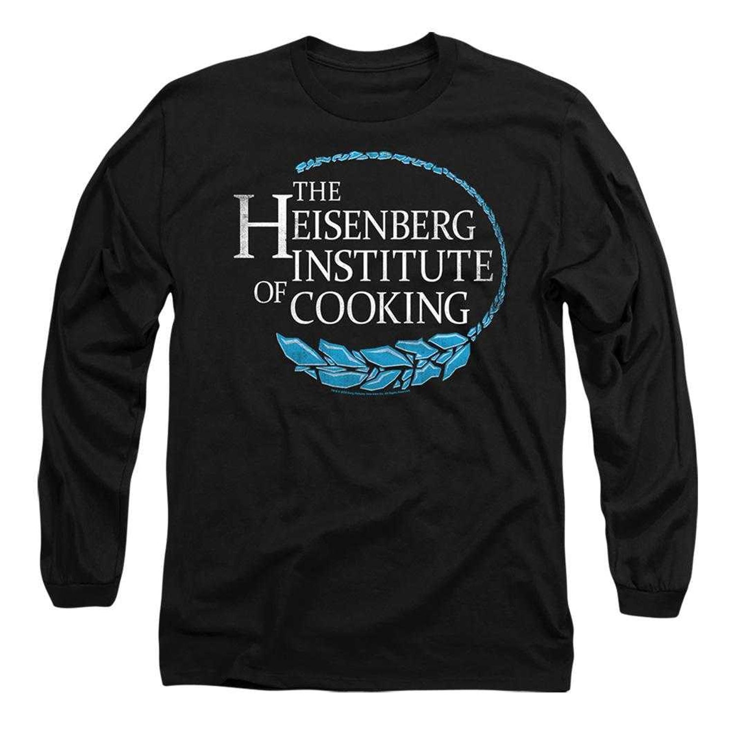 Black - Front - Breaking Bad Unisex Adult The Heisenberg Institute Of Cooking Long-Sleeved T-Shirt