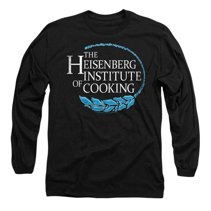 Black - Front - Breaking Bad Unisex Adult The Heisenberg Institute Of Cooking Long-Sleeved T-Shirt