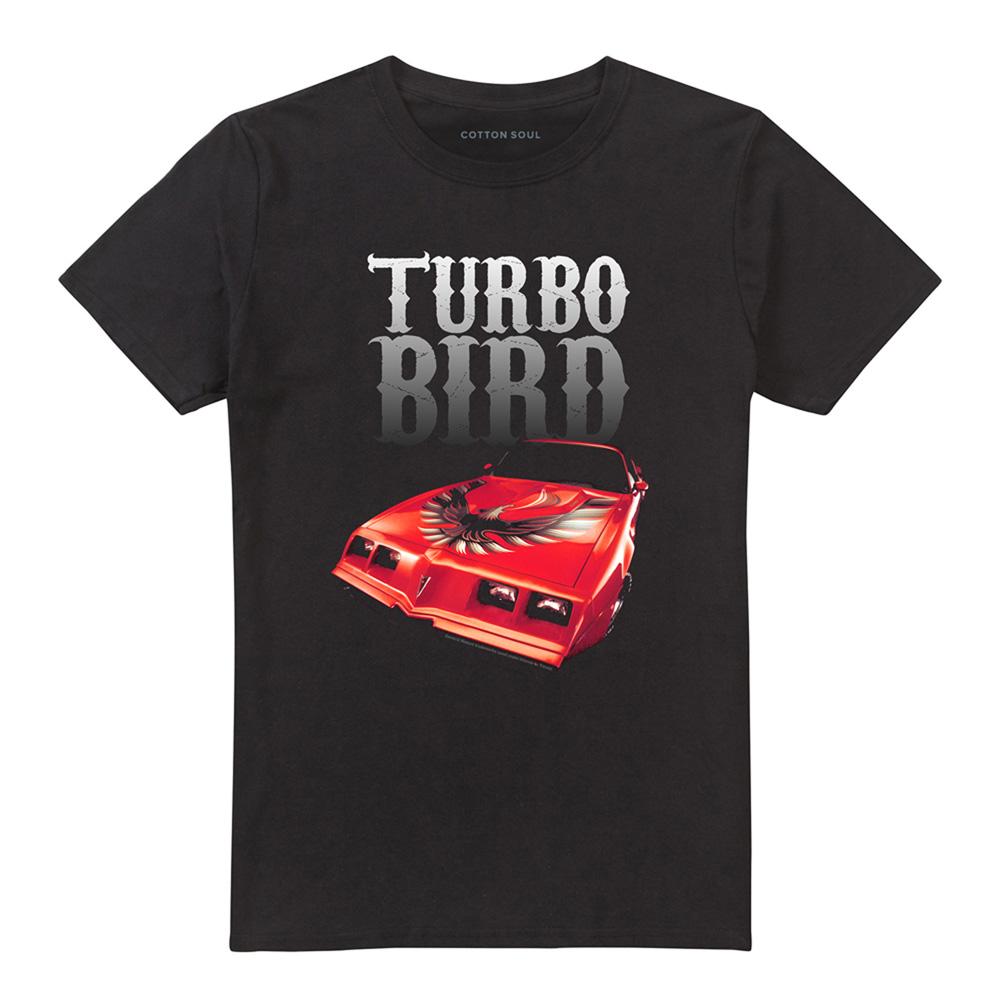 Black - Front - Pontiac Unisex Adult Turbo Bird T-Shirt
