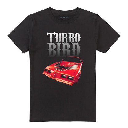 Black - Front - Pontiac Unisex Adult Turbo Bird T-Shirt