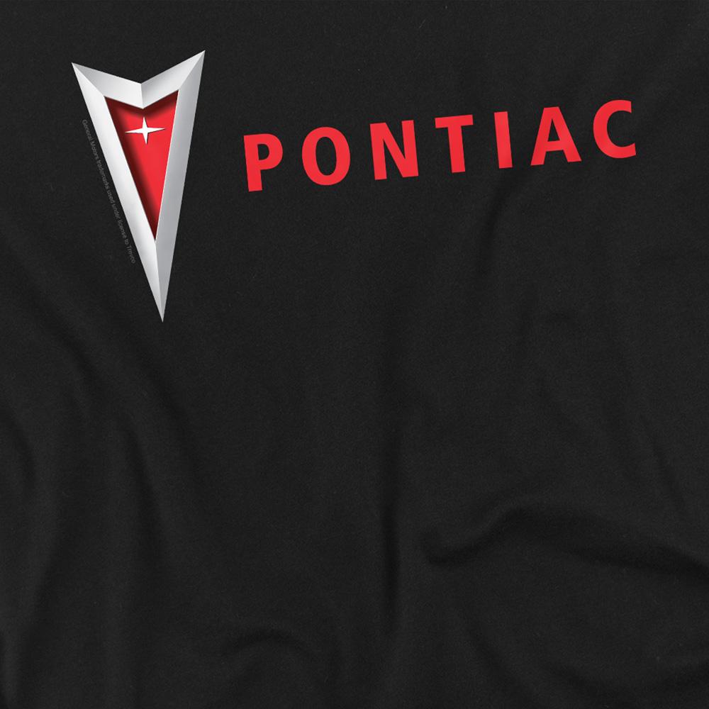 Black-Black - Side - Pontiac Unisex Adult Modern Arrowhead T-Shirt