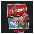 Black - Side - Asterix Unisex Adult Heroic Boxes T-Shirt