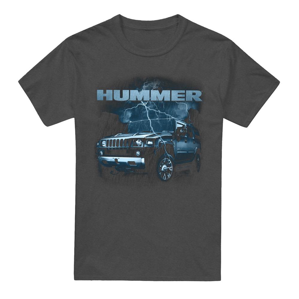 Charcoal - Front - Hummer Unisex Adult Stormy Ride T-Shirt
