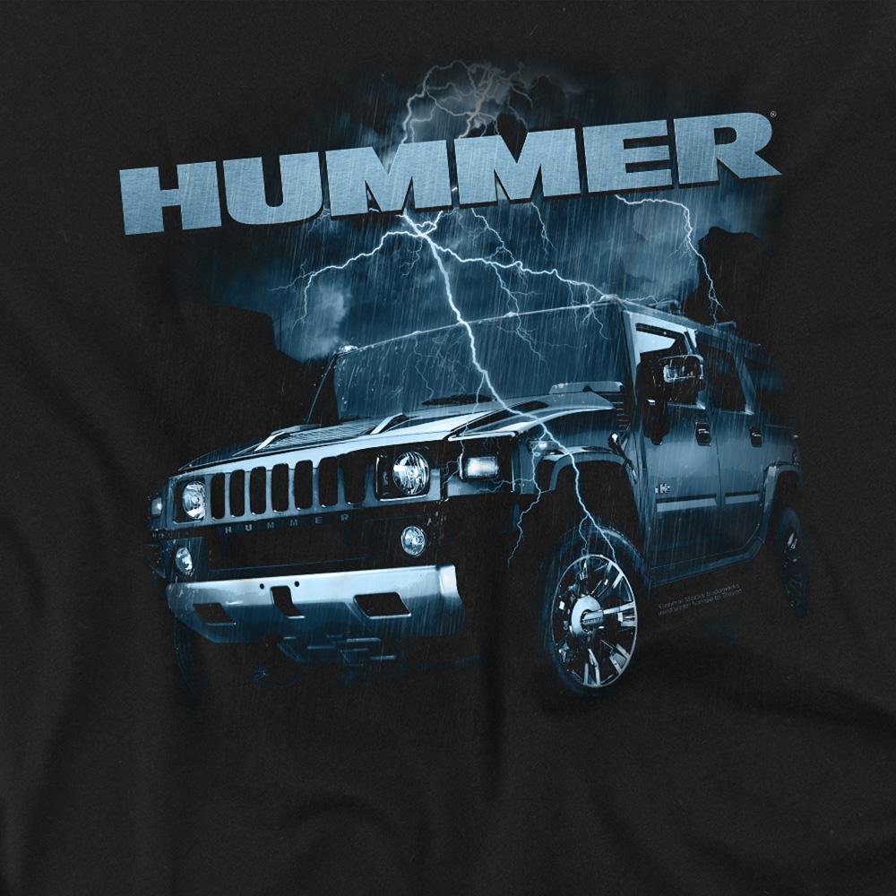 Black - Side - Hummer Unisex Adult Stormy Ride T-Shirt