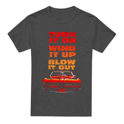 Charcoal - Front - Pontiac Unisex Adult GTO Flames T-Shirt