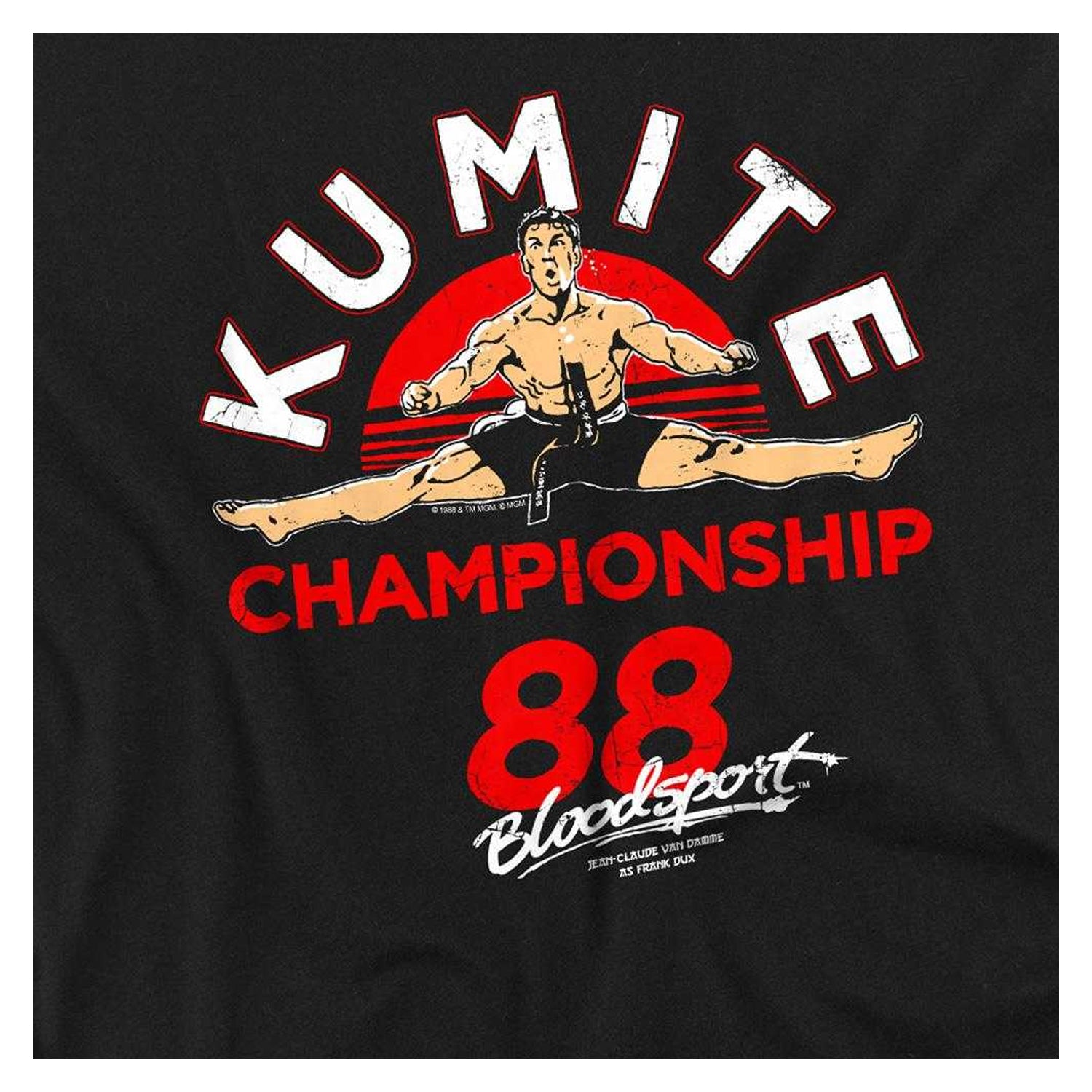 Black - Side - Bloodsport Unisex Adult Championship 88 Long-Sleeved T-Shirt