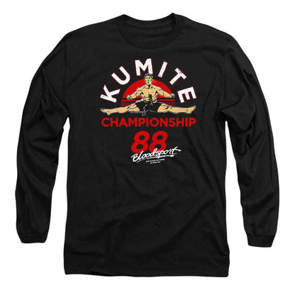 Black - Front - Bloodsport Unisex Adult Championship 88 Long-Sleeved T-Shirt