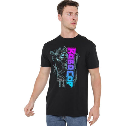 Black - Lifestyle - Robocop Unisex Adult Neon T-Shirt
