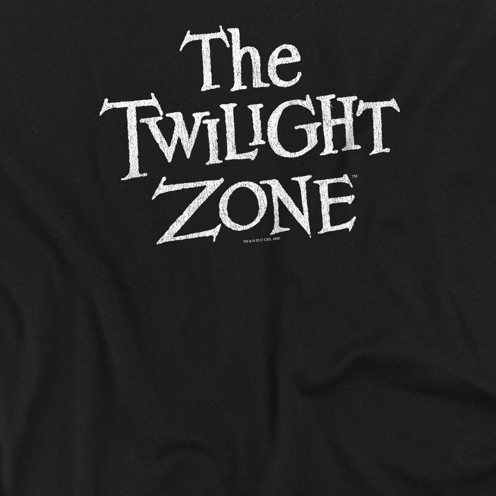 Black - Side - The Twilight Zone Unisex Adult Logo T-Shirt