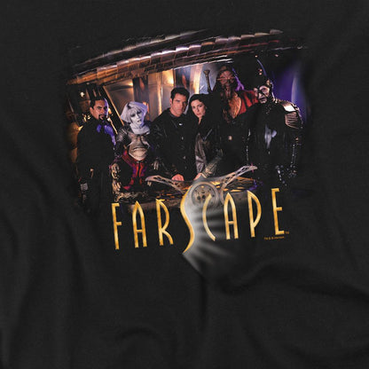 Black - Side - Farscape Unisex Adult Cast T-Shirt