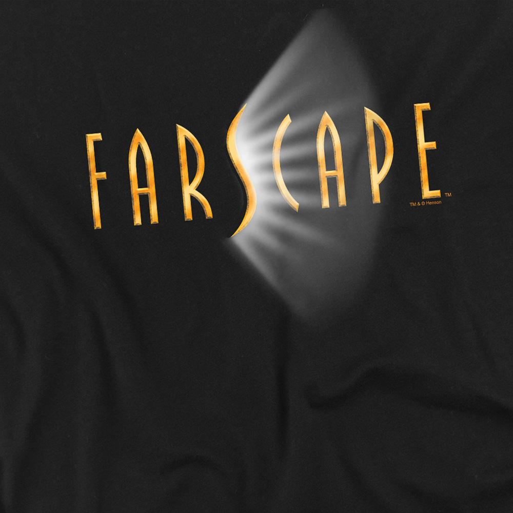 Black - Side - Farscape Unisex Adult Logo T-Shirt