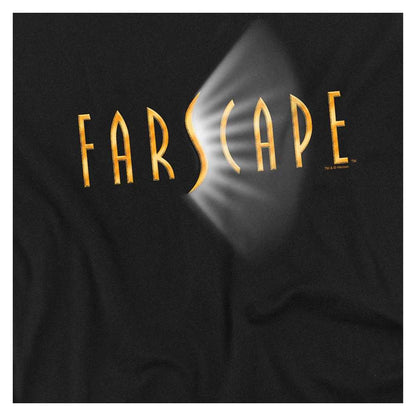 Black - Side - Farscape Unisex Adult Logo Long-Sleeved T-Shirt