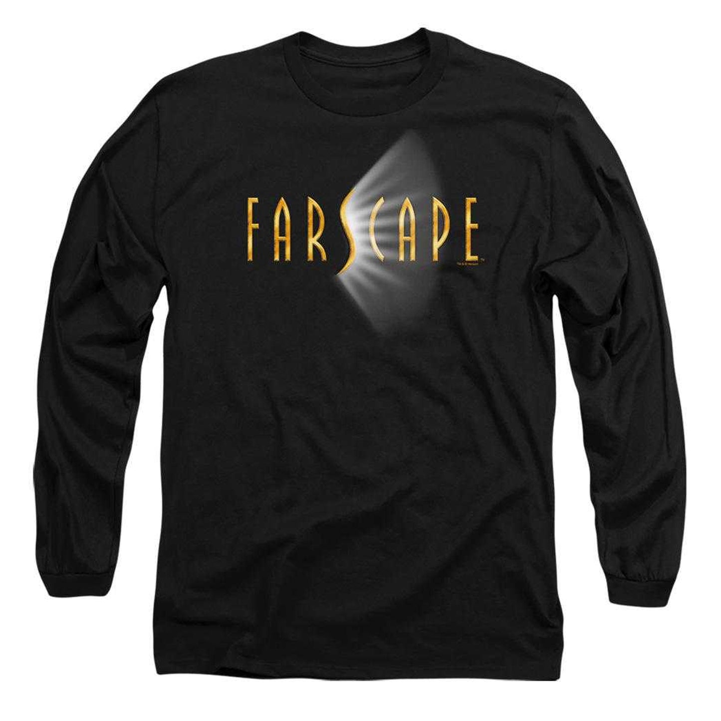 Black - Front - Farscape Unisex Adult Logo Long-Sleeved T-Shirt