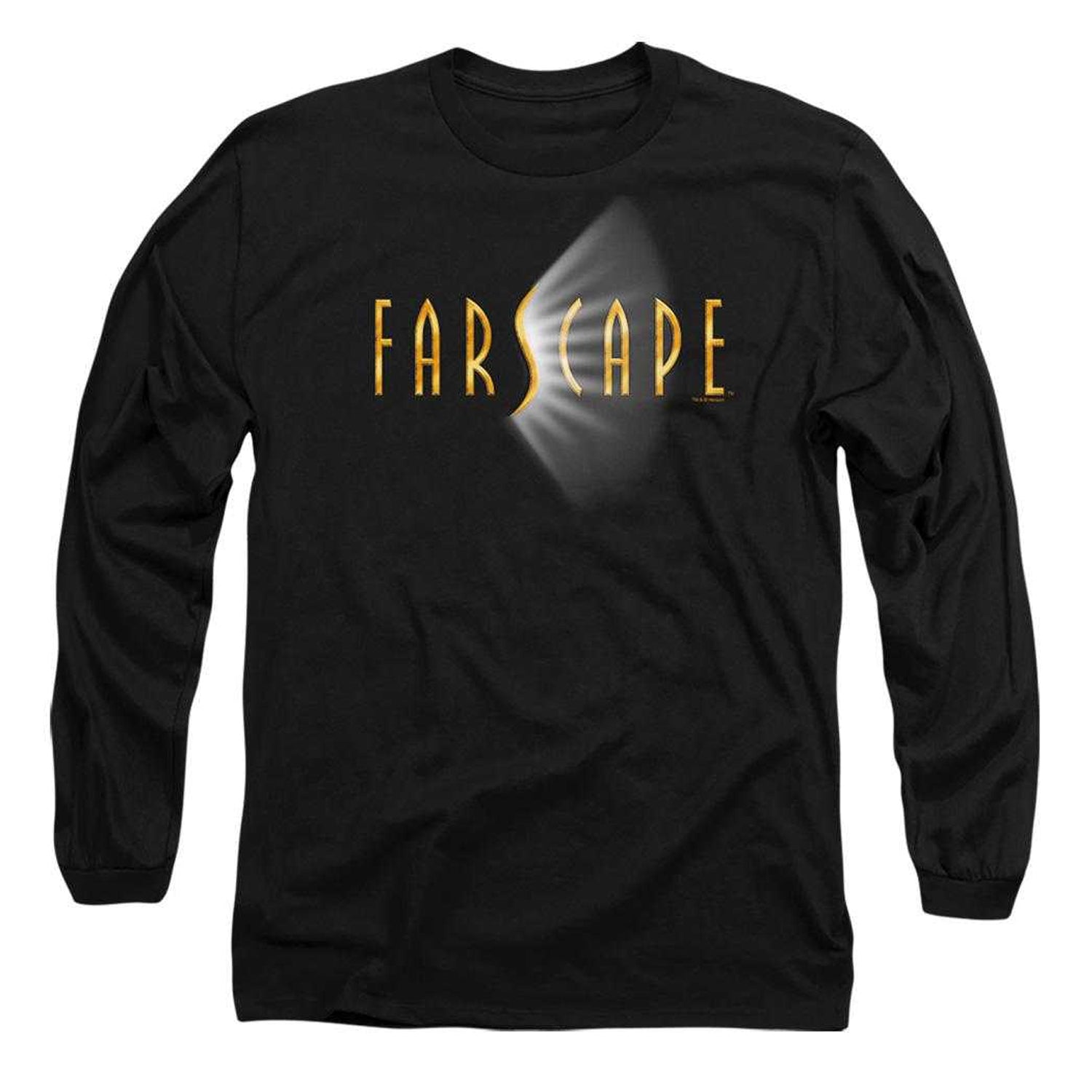 Black - Front - Farscape Unisex Adult Logo Long-Sleeved T-Shirt