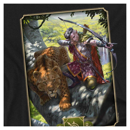 Black - Side - Dungeons & Dragons Unisex Adult Ranger Key Art Key Art T-Shirt