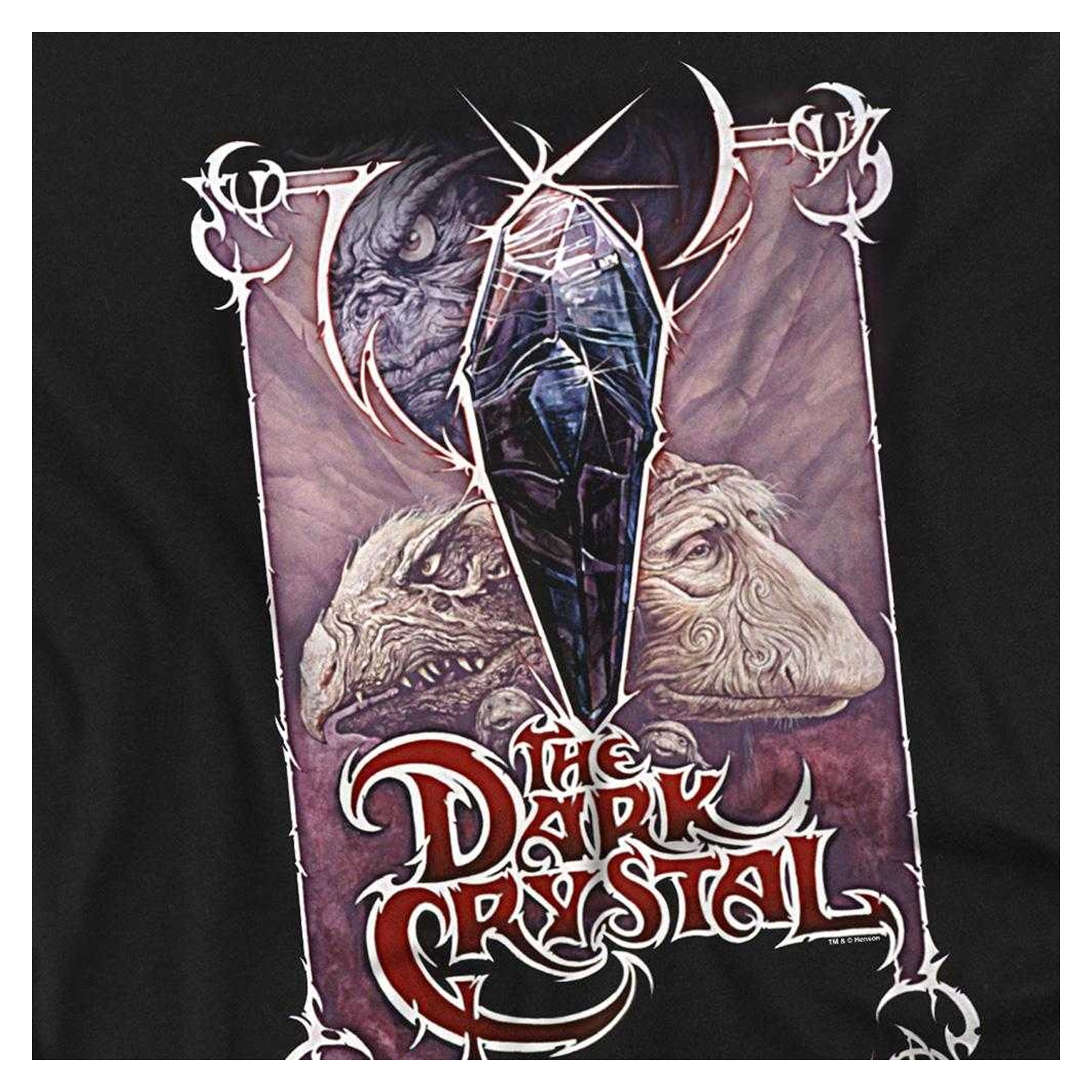 Black - Side - Dark Crystal Unisex Adult Wicked Poster Long-Sleeved T-Shirt