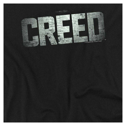 Black - Side - Creed Unisex Adult Logo Long-Sleeved T-Shirt