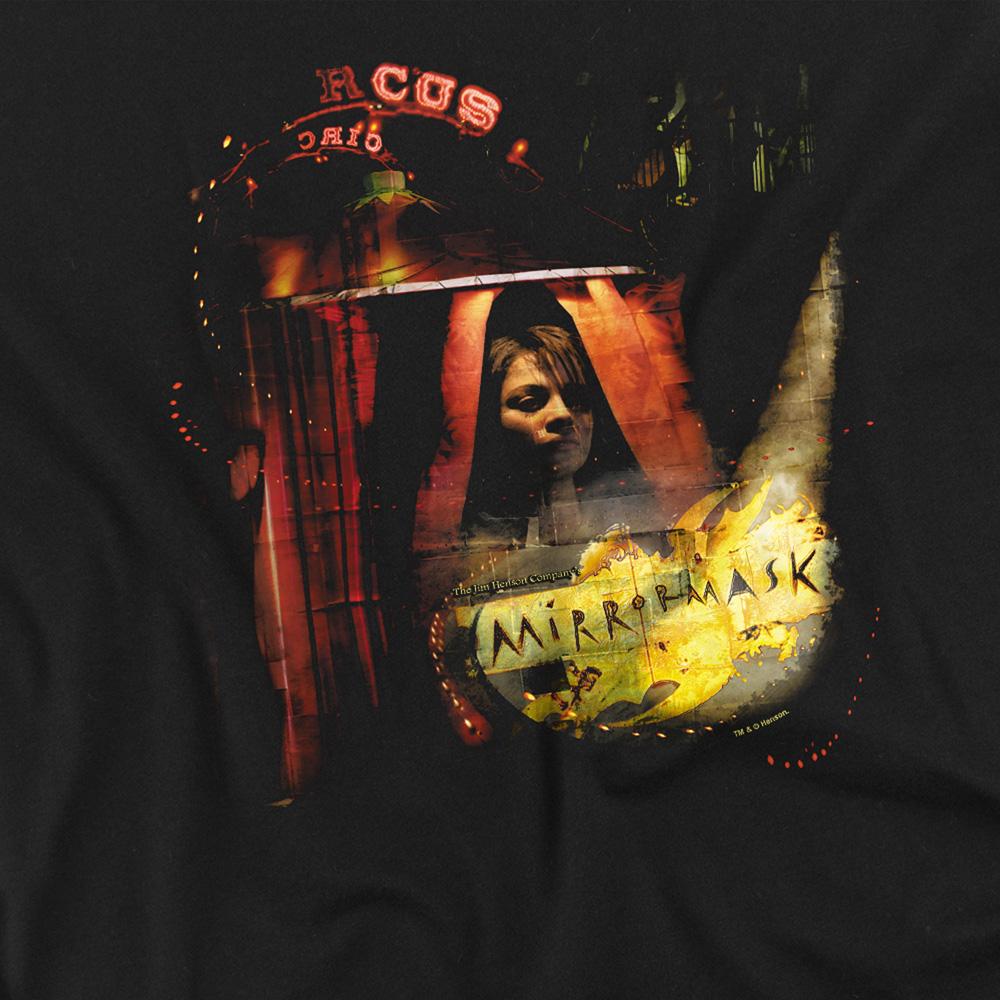 Black - Side - MirrorMask Unisex Adult Big Top Poster T-Shirt