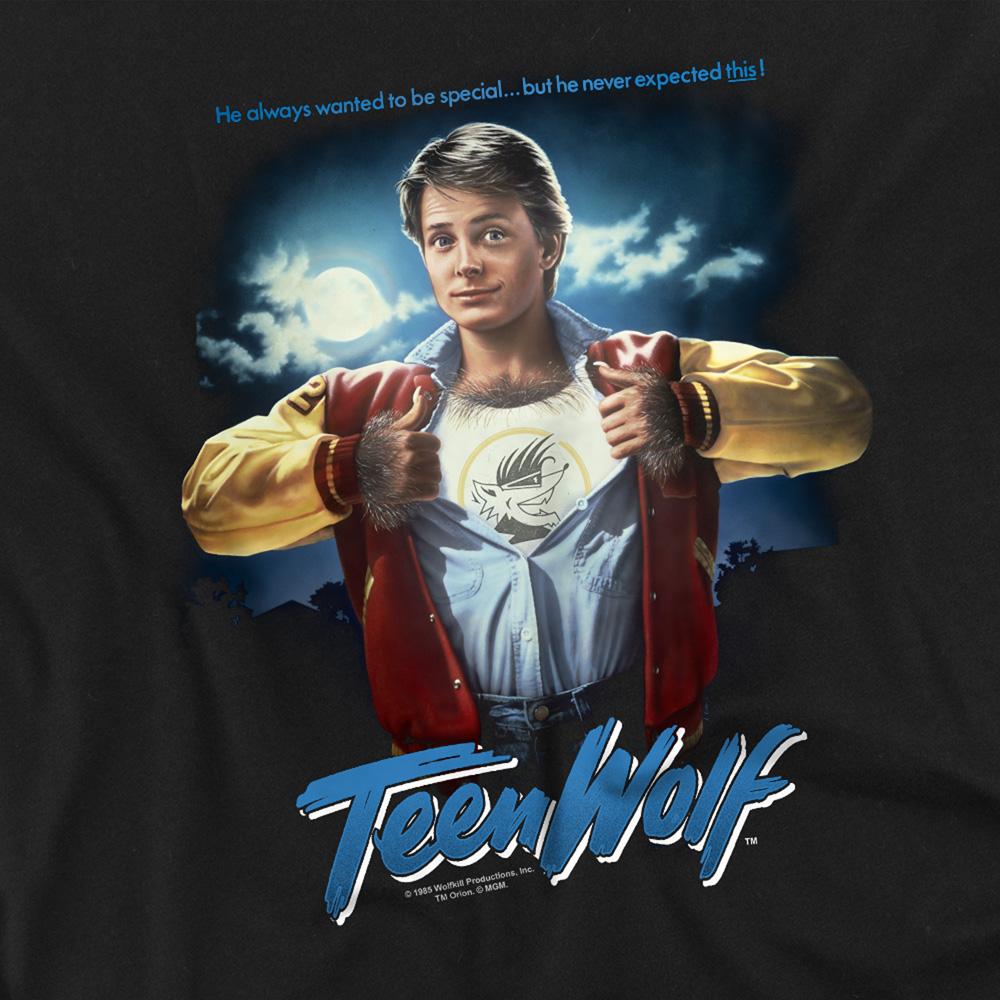 Black - Side - Teen Wolf Unisex Adult Poster T-Shirt