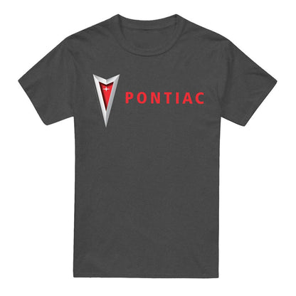 Black-Black - Front - Pontiac Unisex Adult Modern Arrowhead T-Shirt