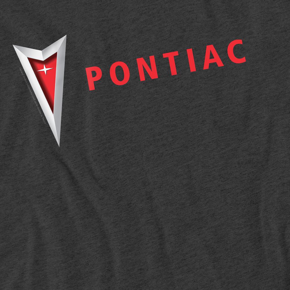 Black-Black - Side - Pontiac Unisex Adult Modern Arrowhead T-Shirt