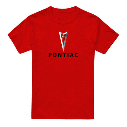 Red - Front - Pontiac Unisex Adult Arrowhead T-Shirt