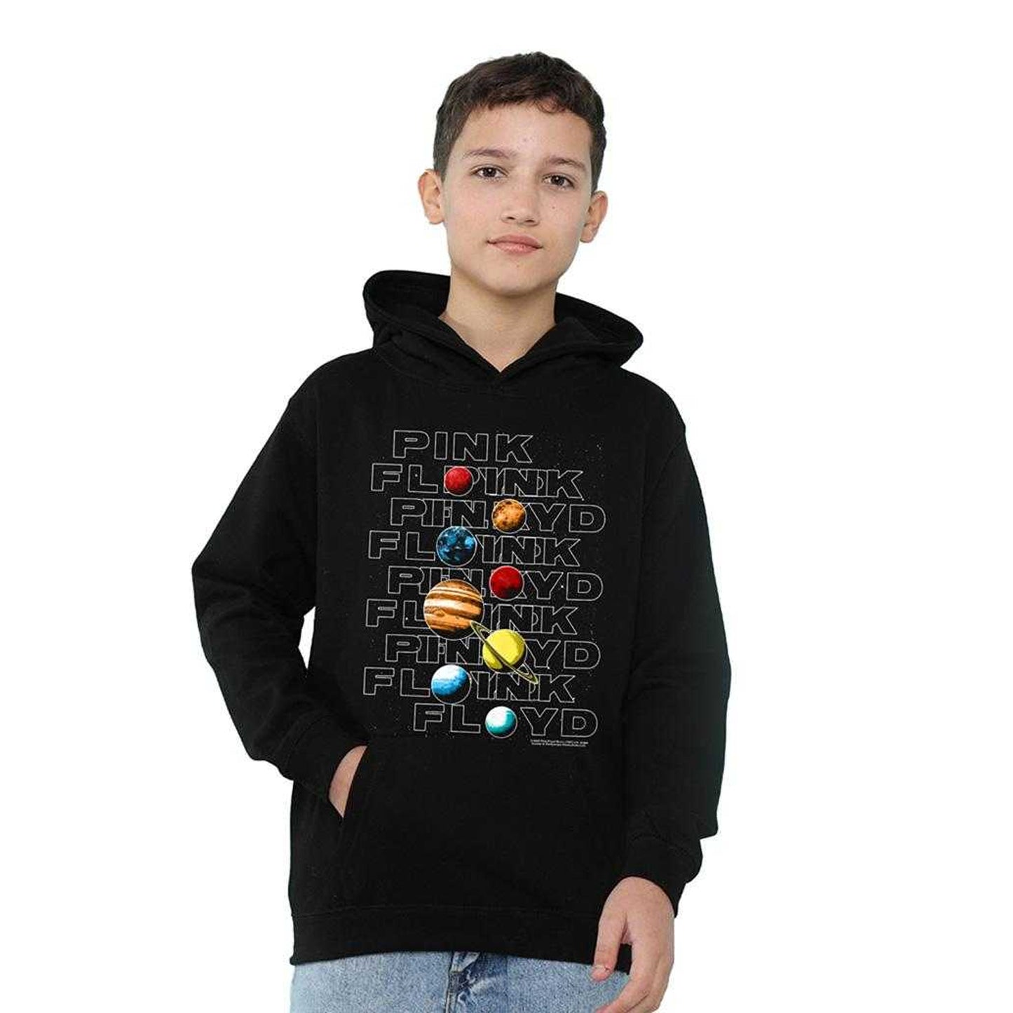Athletic Heather - Lifestyle - Pink Floyd Childrens-Kids Solar System Heather Hoodie
