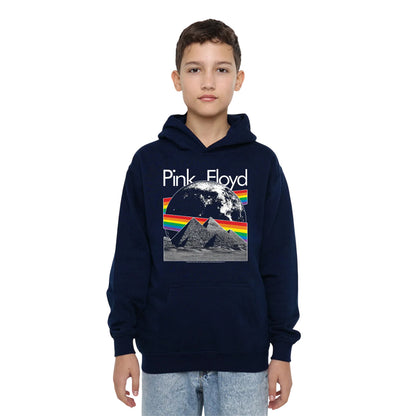 Navy - Lifestyle - Pink Floyd Childrens-Kids Moon Hoodie